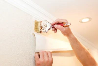 Pose de papier peint à Paunat — revêtements muraux et toiles de verre